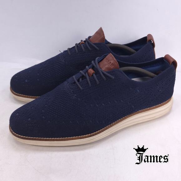 Cole Haan Original Grand Stitchlite Oxford Shoe Mens Size 10.5 C27960 Blue - Picture 1 of 10